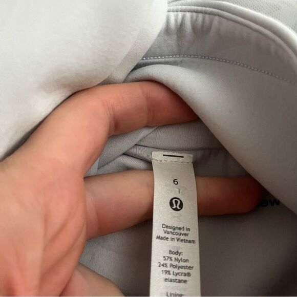 lululemon arctic white rouge renegade zip up hoodie size 6 - Picture 2 of 4